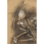 Władysław Podkowiński (1866 Warsaw - 1895 Warsaw), Study for the painting Dance of Skeletons, 1892