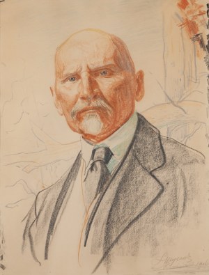 Leon Wyczółkowski (1852 Huta Miastkowska - 1936 Warszawa), Autoportret, 1916