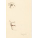Tamara Lempicka (1895 Moskva - 1980 Cuernavaca, Mexiko), Étude de visage (Studie tváře), 1949