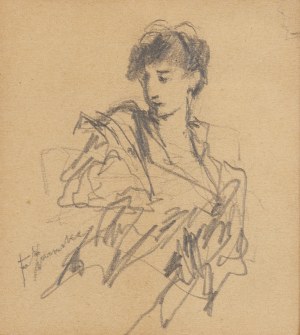 Franciszek Żmurko (1859 Lwów - 1910 Warszawa), Portret kobiety