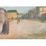 Artur Markowicz (1872 Kraków - 1934 Kraków), Szeroka-Straße im Krakauer Stadtteil Kazimierz, 1917