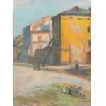 Artur Markowicz (1872 Kraków - 1934 Kraków), Szeroka-Straße im Krakauer Stadtteil Kazimierz, 1917