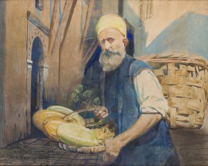 Feliks Michał Wygrzywalski (1875 Przemyśl - 1944 Rzeszów), Handlarz owoców z Konstantynopola, 1919