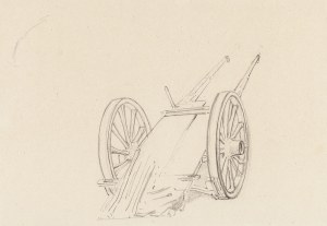 Józef Chełmoński (1849 Boczki k. Łowicza - 1914 Kuklówka na Mazowszu), Wózek dwukołowy