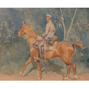 Zygmunt Rozwadowski (1870 Lviv - 1950 Zakopane), Lancer on horseback, 1920