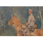 Zygmunt Rozwadowski (1870 Lviv - 1950 Zakopane), Lancer on horseback, 1920