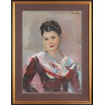 Rajmund Kanelba (Kanelbaum) (1897 Warszawa - 1960 Londyn), Portret Stasi Menkes, żony malarza Zygmunta Menkesa