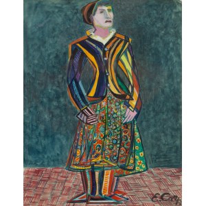Estera Karp (Carp) (1897 Skierniewice - 1970 Paris), Woman in a heather skirt