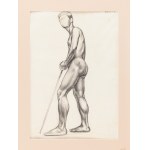 Boleslaw Cybis (1895 Massandra Farm in Crimea - 1957 Trenton (New Jersey, USA)), Nude of a seated woman (recto) Nude of a standing man supported on a stick (verso), 1922