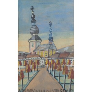 Nikifor Krynicki (1895 Krynica - 1968 Folusz), Ansicht des Marktplatzes