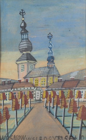 Nikifor Krynicki (1895 Krynica - 1968 Folusz), Widok na rynek