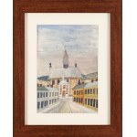 Nikifor Krynicki (1895 Krynica - 1968 Folusz), Blick auf eine Kirche, 1961