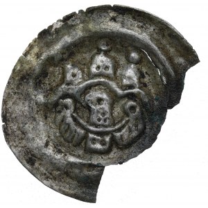 Sliezsko, Henrich III. Biely, 13. stor. široký brakteát, orol pod konštrukciou - vzácne