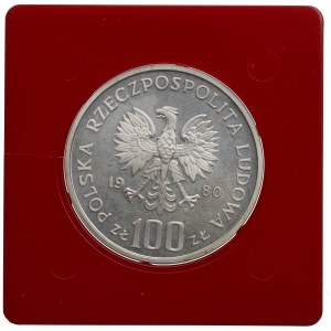 PRL, 100 złotych 1980 Jan Kochanowski - Próba Ag