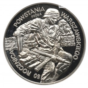 III RP, 100.000 PLN 1994 50. Jahrestag des Warschauer Aufstands - Nickelprozess