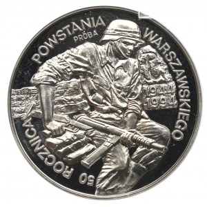 Third Republic, 100,000 zloty 1994 50th Anniversary of the Warsaw Uprising - Sample Nickel