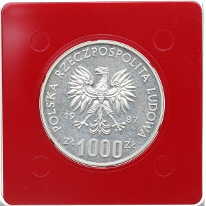 Poľská ľudová republika, 1 000 zlotých 1987 Vroclav - Ag vzorka