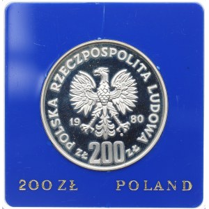 Poľská ľudová republika, 200 zlotých 1980 - Lake Placid