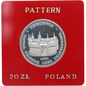 Poľská ľudová republika, 20 zlotých 1981 Krakov - vzorka CuNi