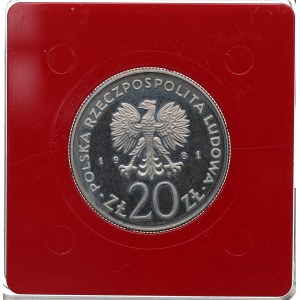 Volksrepublik Polen, 20 Zloty 1981 Krakau - CuNi-Probe