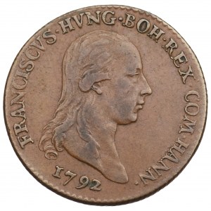 Austria, Copper strike of ducat 1792 Hainaut