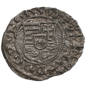 Maďarsko, Ferdinand, denár 1555 KB