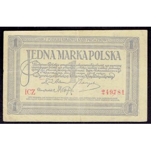 II RP, 1 polnische Mark 1919 ICZ