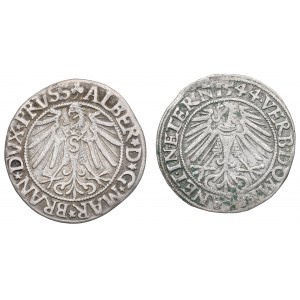 Sliezsko a vojvodské Prusko, sada mincí