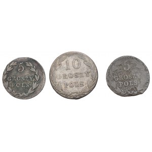 Kingdom of Poland, Set of 5-10 pennies