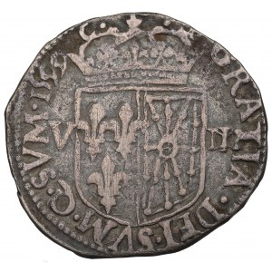 Francja, Henryk IV, 1/8 ecu 1599