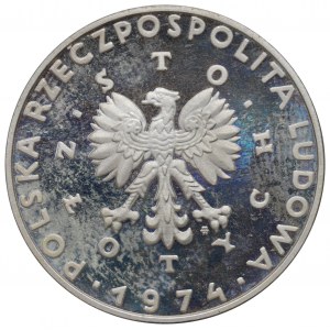 Peoples Republic of Poland, 100 zloty 1974 Specimen Ag