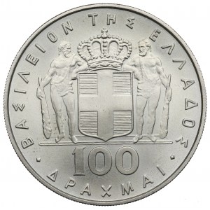 Greece, 100 drachm 1967