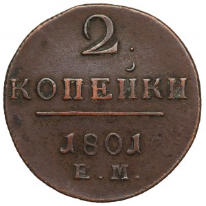 Russia, Paul I, 2 kopecks 1801