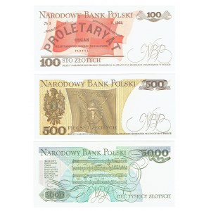 PRL, PRL banknote set (3pcs)
