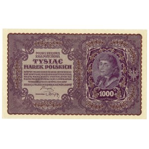 II RP, 1000 marek polskich 1919 II SERJA K