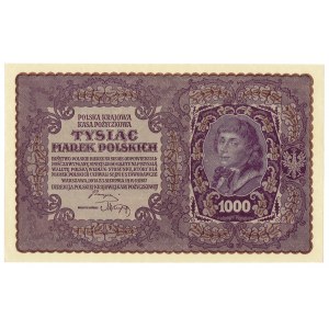 II RP, 1000 marek polskich 1919 II SERJA K