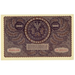 II RP, 1000 Polish marks 1919 III SERJA AH