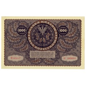 II RP, 1000 marek polskich 1919 III SERJA T