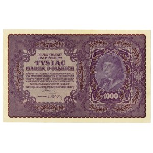 II RP, 1000 marek polskich 1919 I seria BM