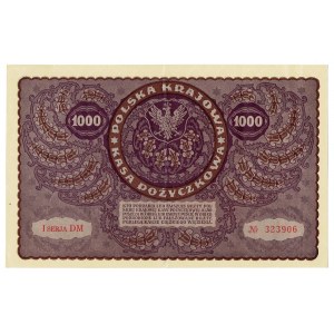 II RP, 1000 marek polskich 1919 I seria DM