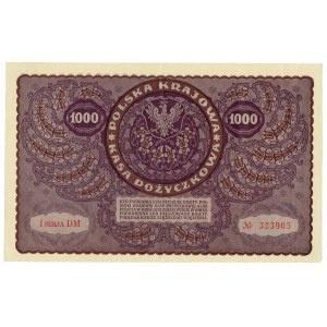 II RP, 1000 marek polskich 1919 I seria DM