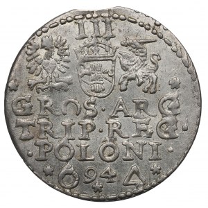 Sigismund III Vasa, 3 groschen 1594, Marienburg