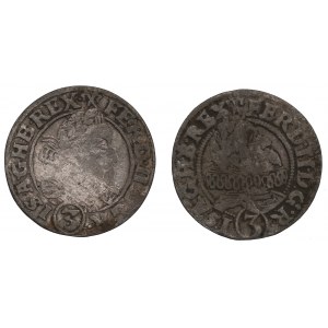 Schlesien under Habsburg, lot of 3 kreuzer Breslau