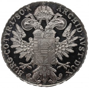 Autriche, Marie-Thérèse, Thaler 1780 - nouvelle frappe miroir