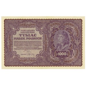II RP, 1000 marek polskich 1919 I seria AJ