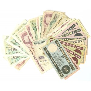 PRL, Ensemble de bons et de billets de banque (35 copies)