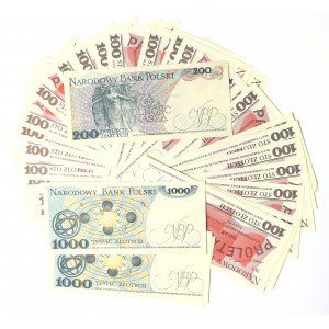 PRL, Set of banknotes (35 copies)