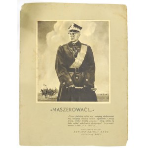 II RP, Board with a photograph of Marshal. Rydz-Smigly
