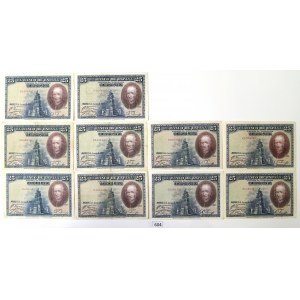 Spain, Lot of 25 pesetas 1923