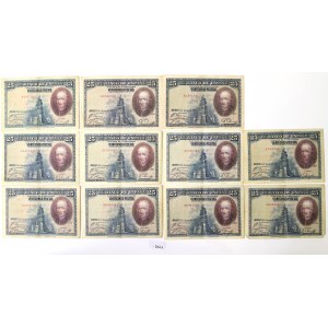 Spain, Lot of 25 pesetas 1923